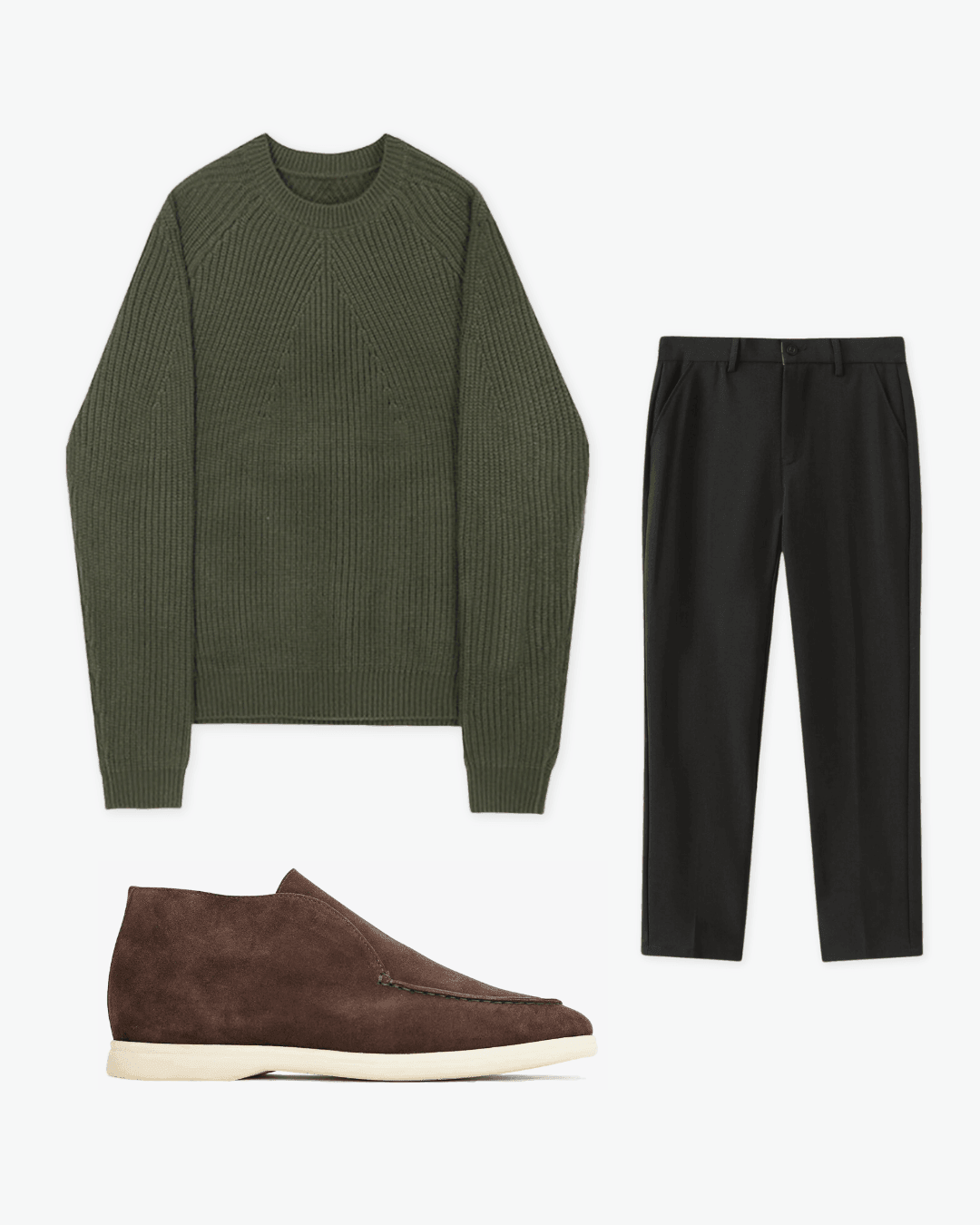 Olive Green Knit