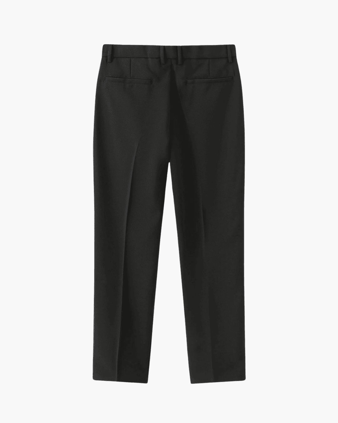 Navy Zip Sweater with Black Trousers and Loafers