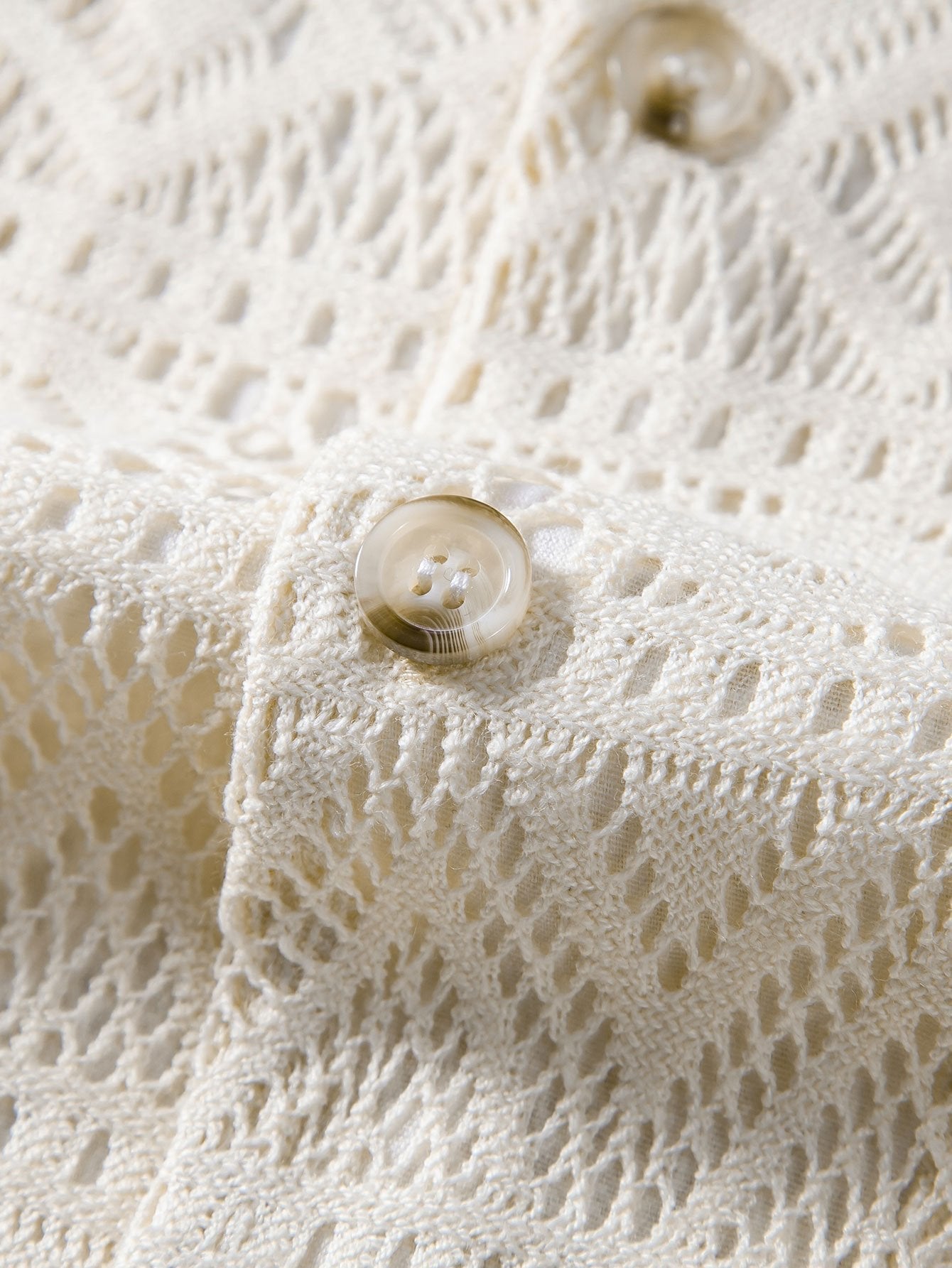 Saba | Crochet Shirt and Cotton-Linen Trousers Set