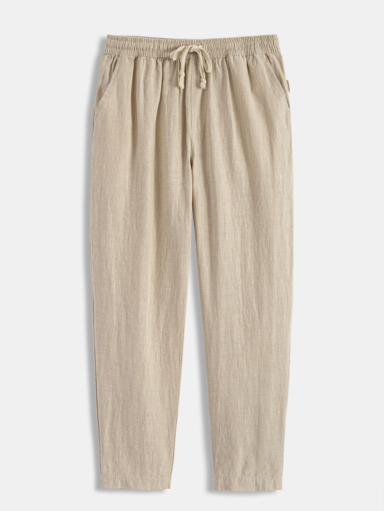 Short Sleeve Crochet Shirt and Drawstring Trousers Set