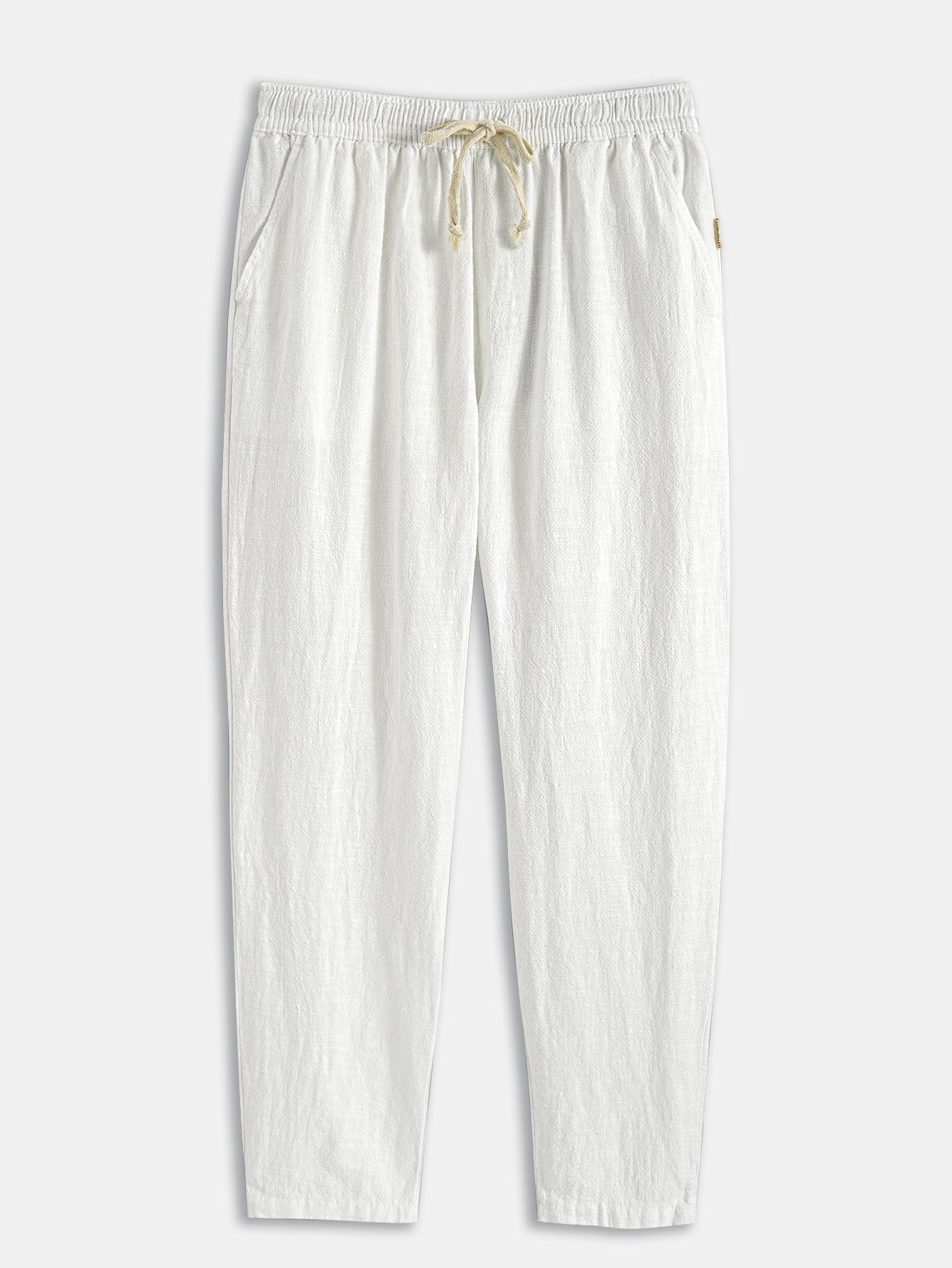 Short Sleeve Crochet Shirt and Drawstring Trousers Set
