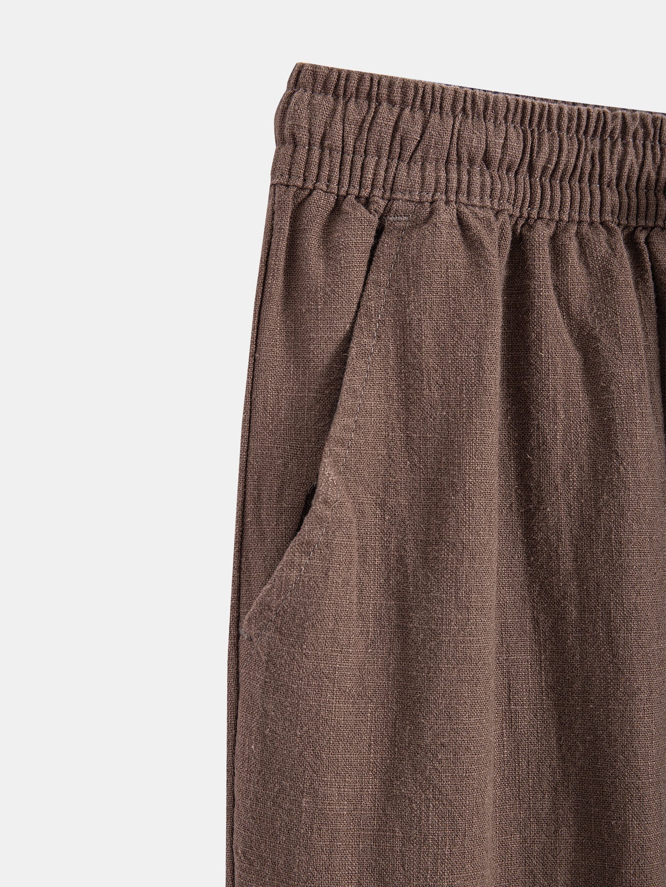 Short Sleeve Crochet Shirt and Drawstring Trousers Set