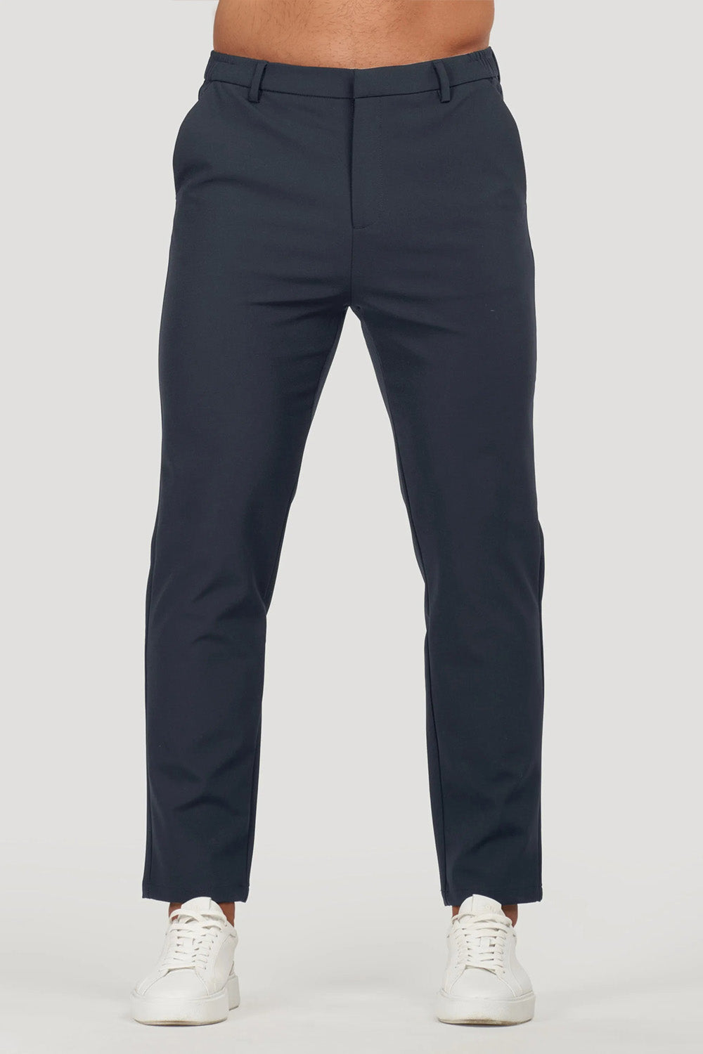 Slim Fit Everyday Trousers – Dark Blue