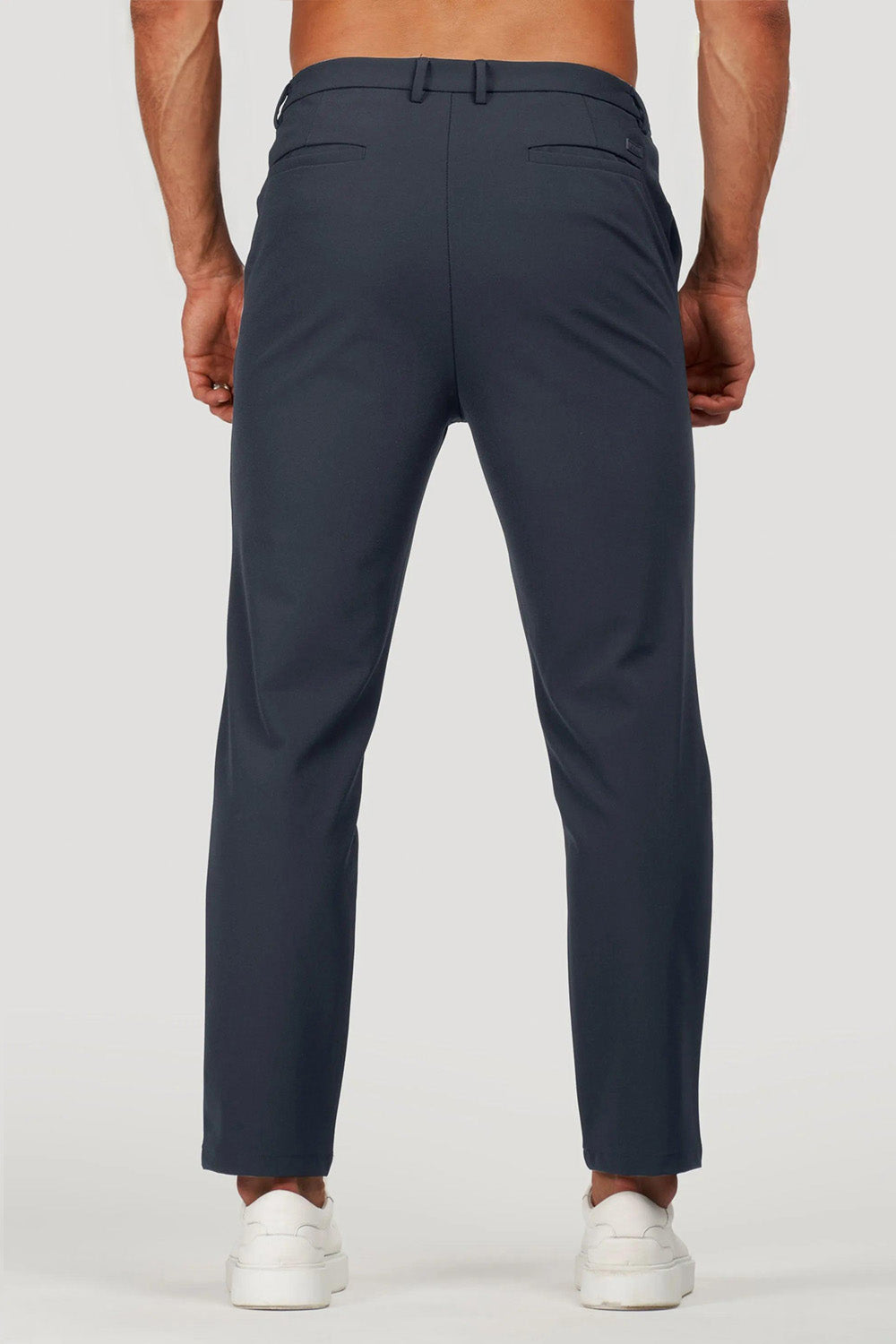 Slim Fit Everyday Trousers – Dark Blue