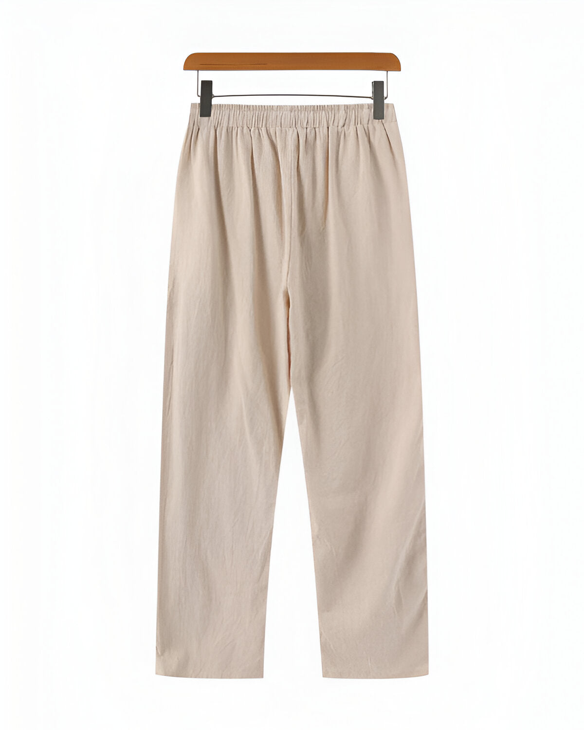 St Tropez Night | Black Linen Shirt, Beige Trousers and Loafers Set