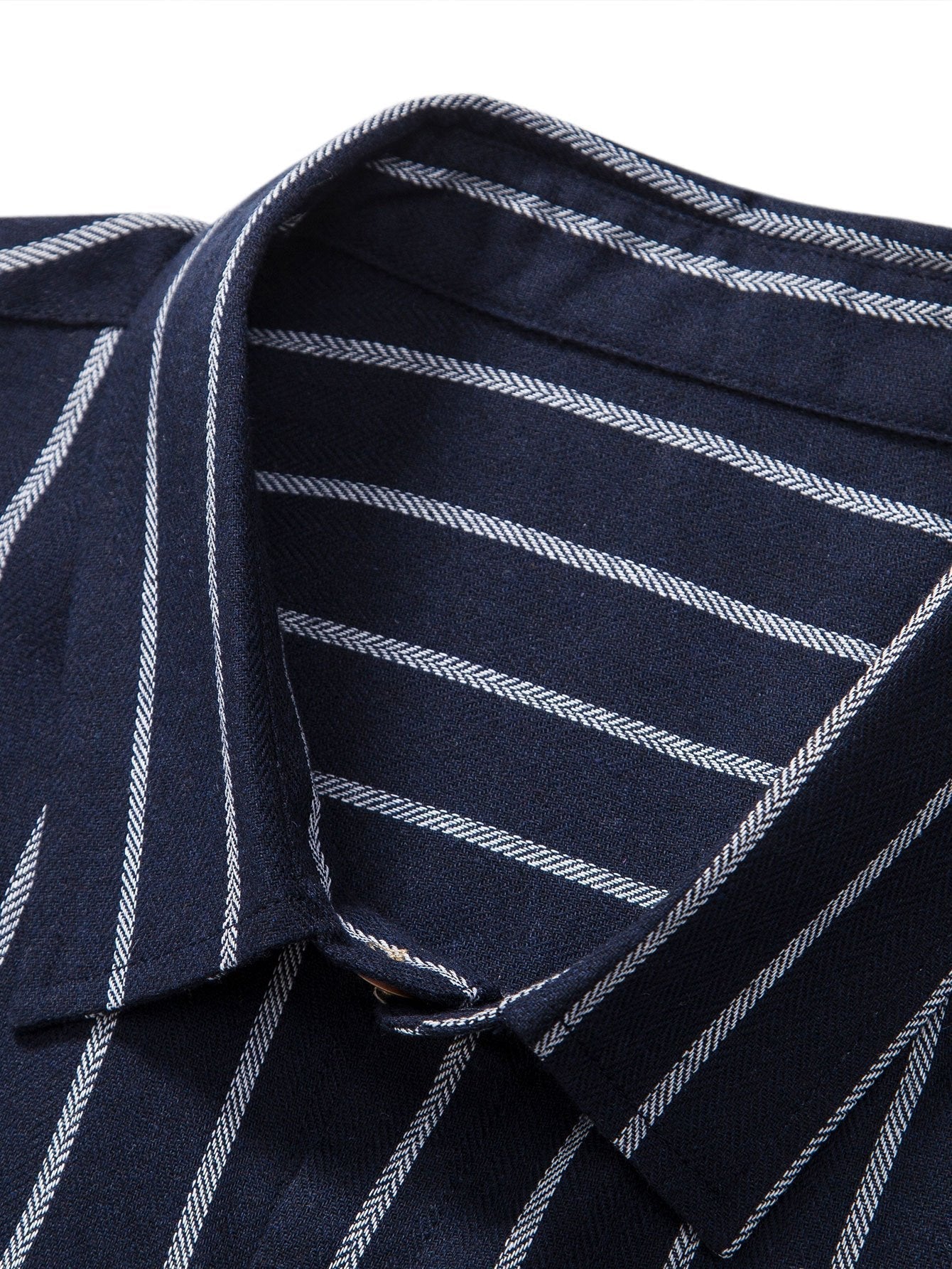 Vertical Stripe Shirt and Drawstring Trousers Set