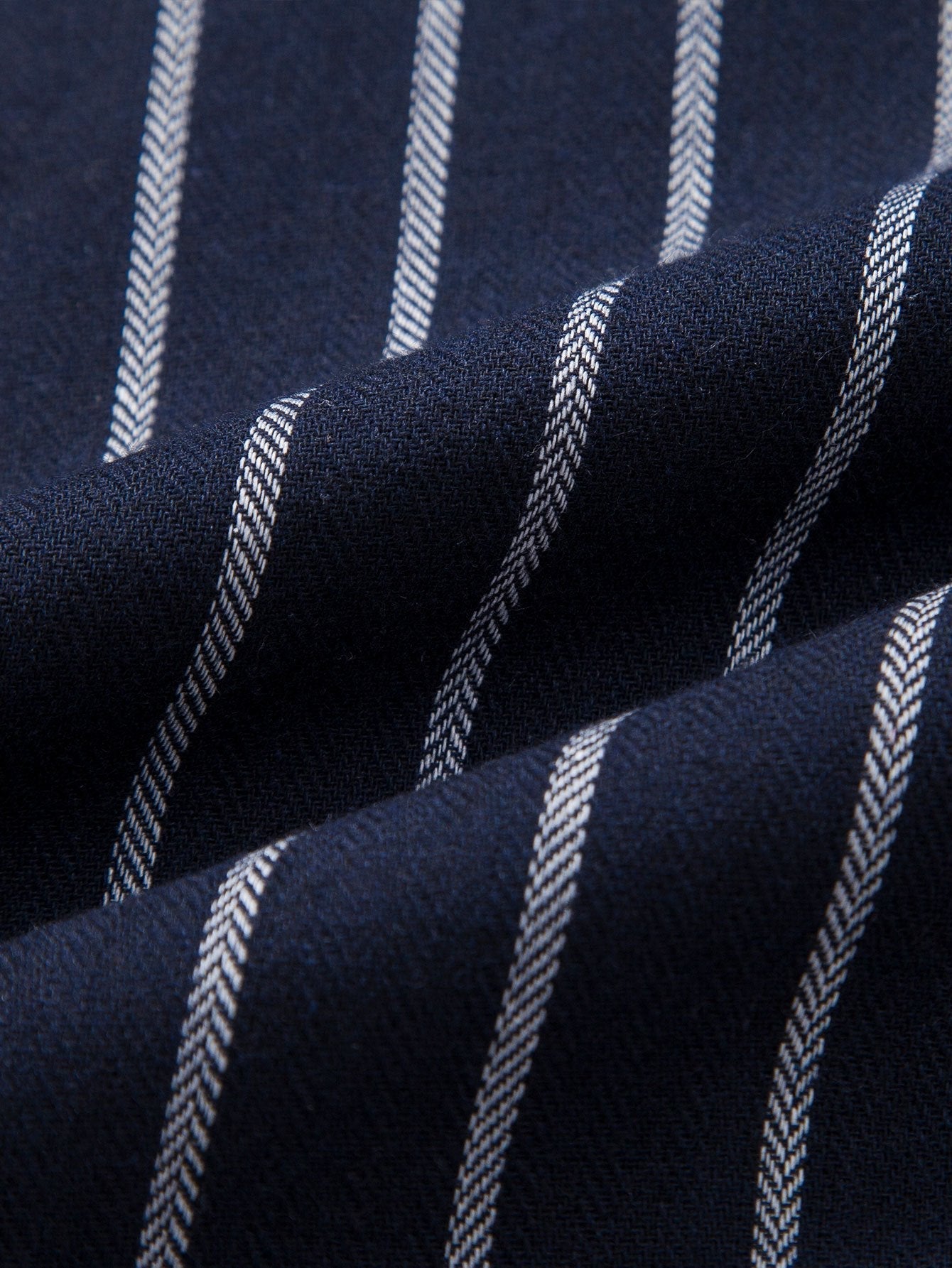 Vertical Stripe Shirt and Drawstring Trousers Set