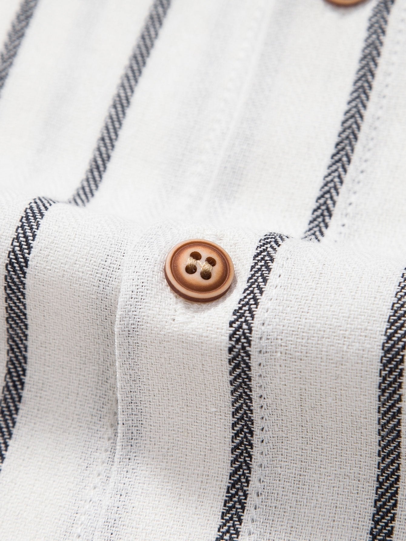 Vertical Stripe Shirt and Drawstring Trousers Set