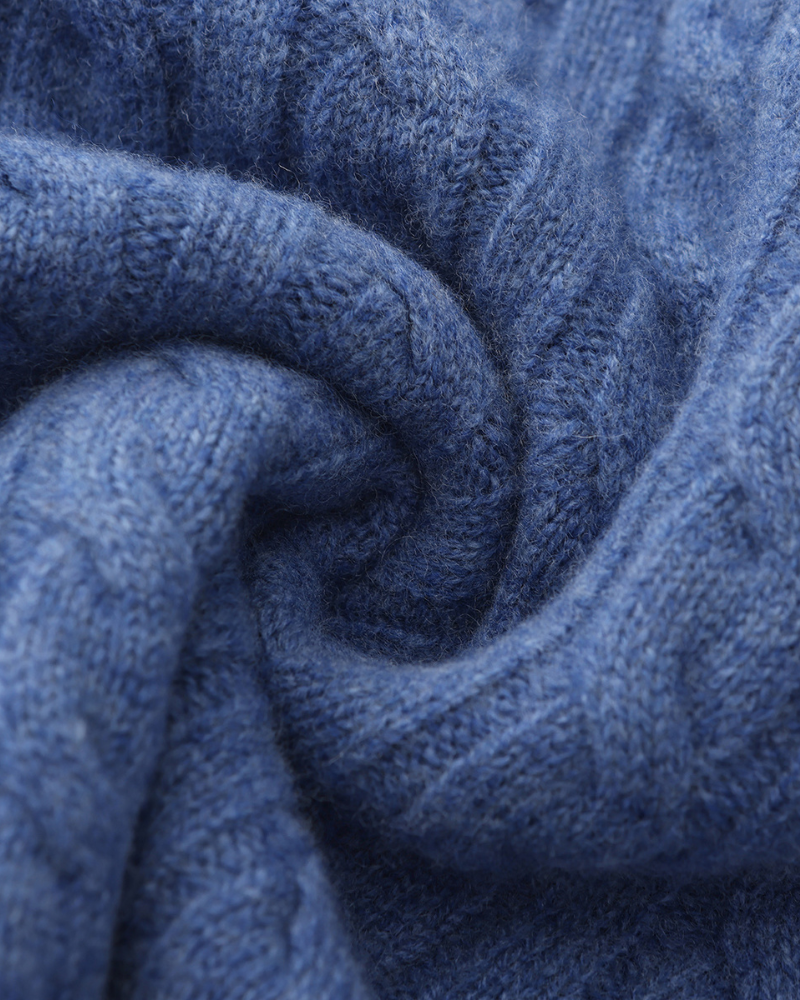 Blue Sleeveless Knit and Blue Loafers