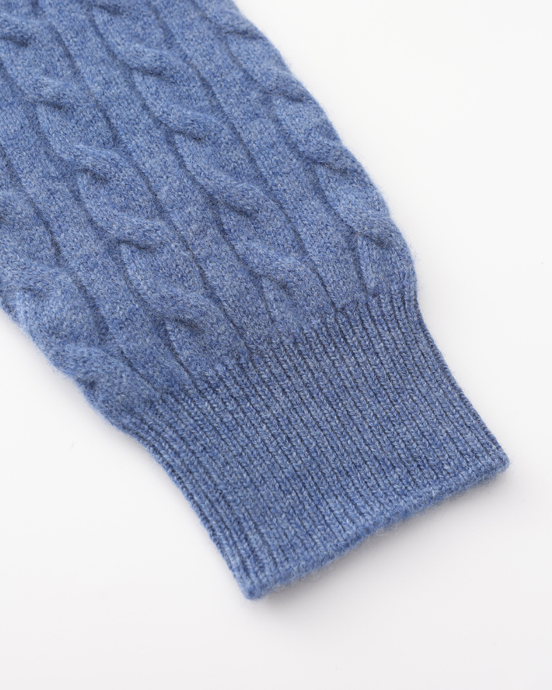 Blue Sleeveless Knit and Blue Loafers
