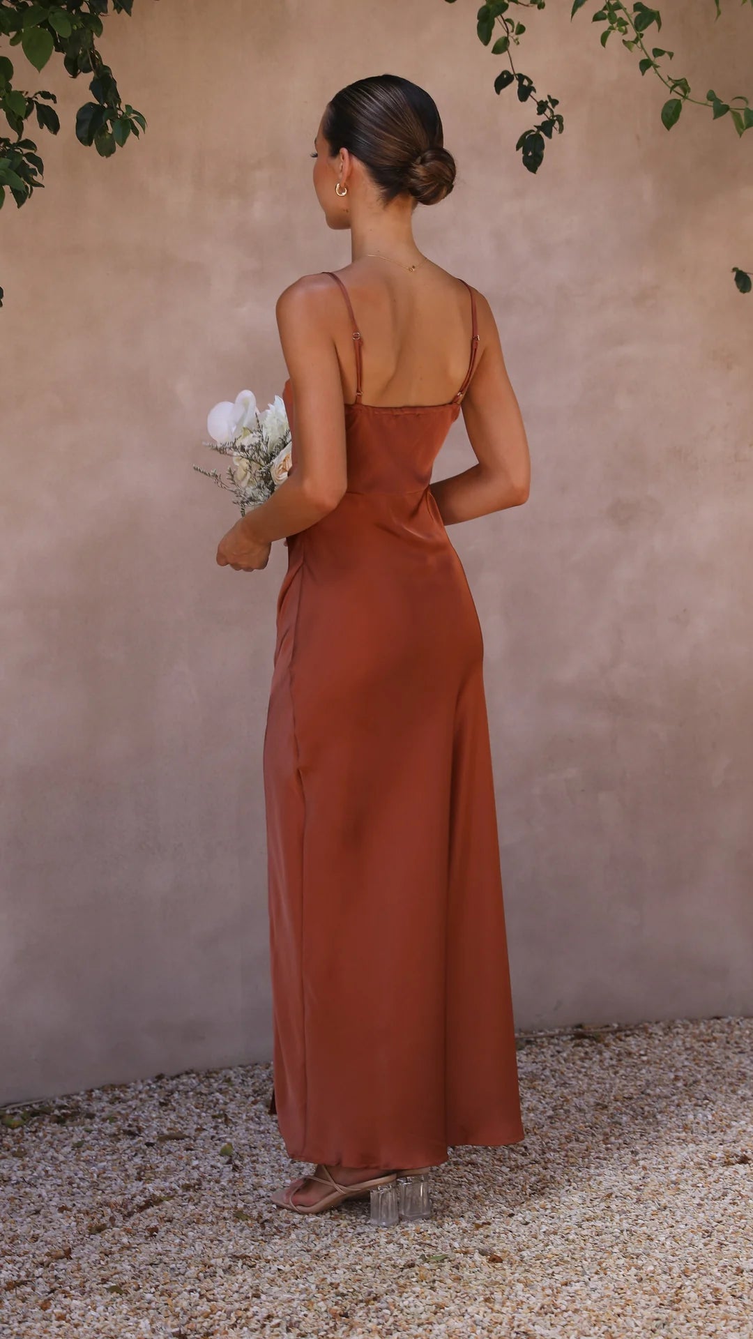 Women's Slip Maxi Dress with High Side Split