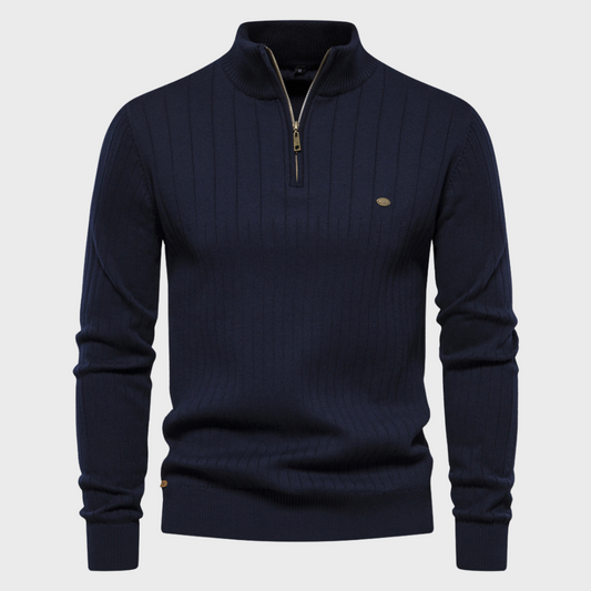 Navy Half Zip For Men