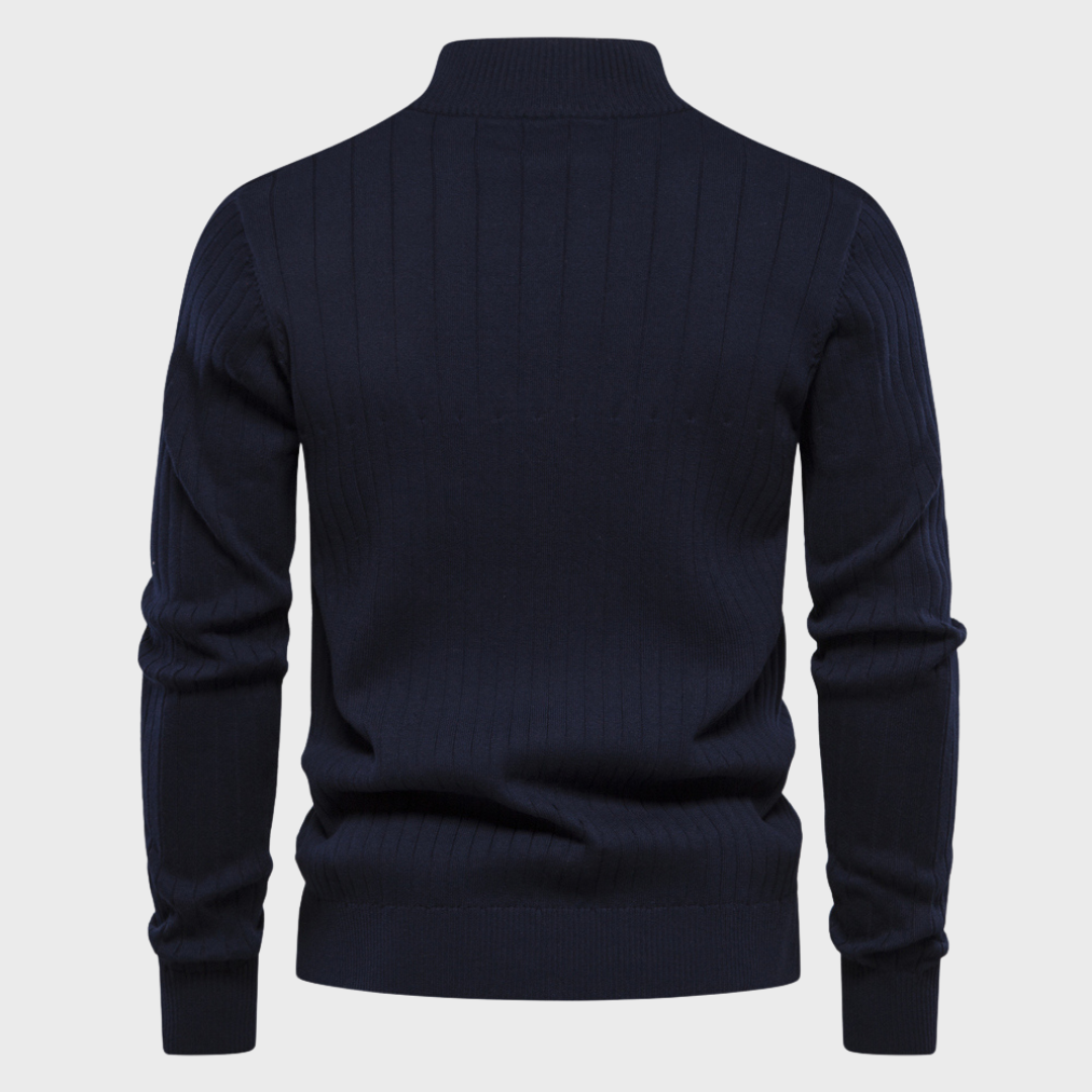 Navy Half Zip For Men