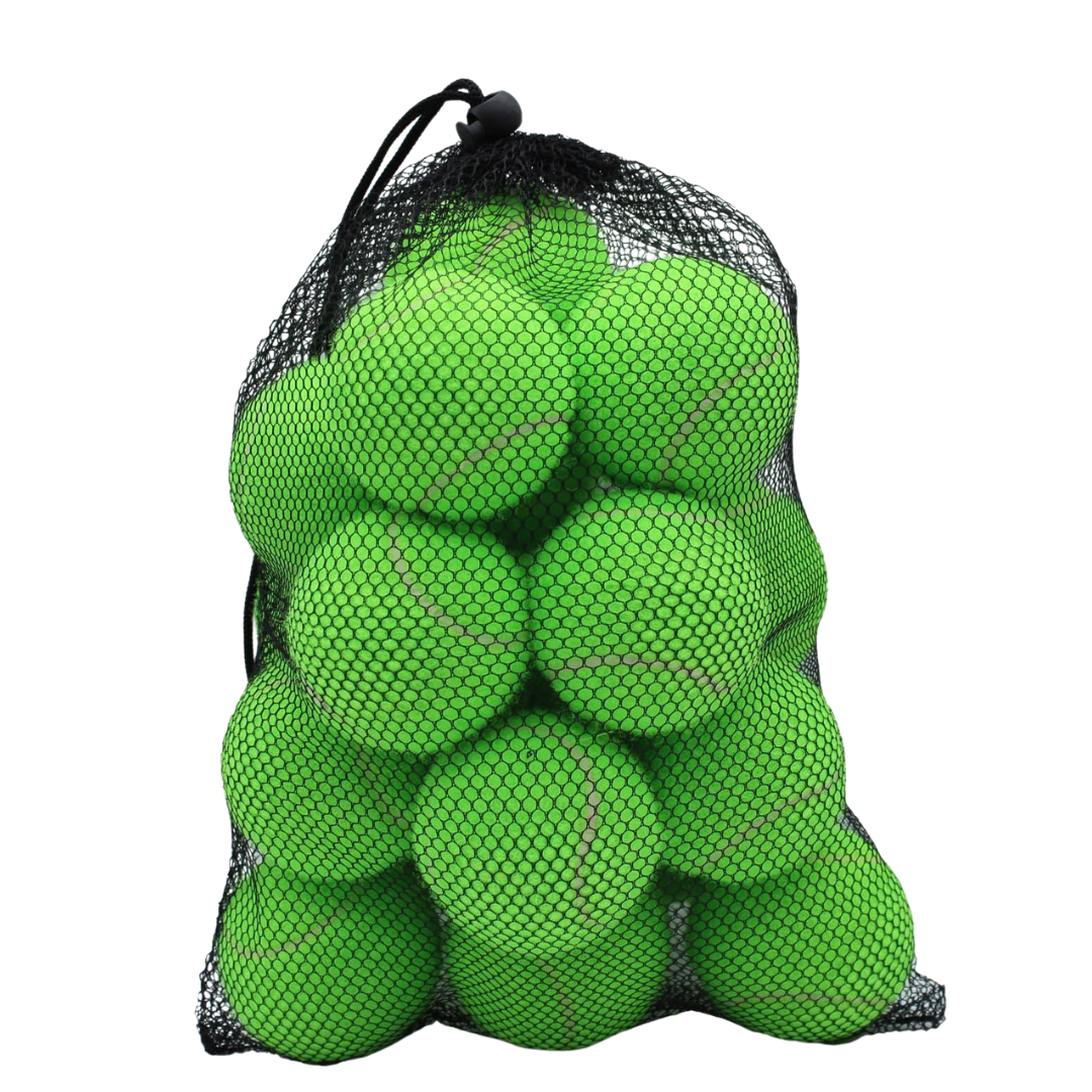 20-Pack Training Tennis Balls with Felt Cover and Reusable Mesh Bag