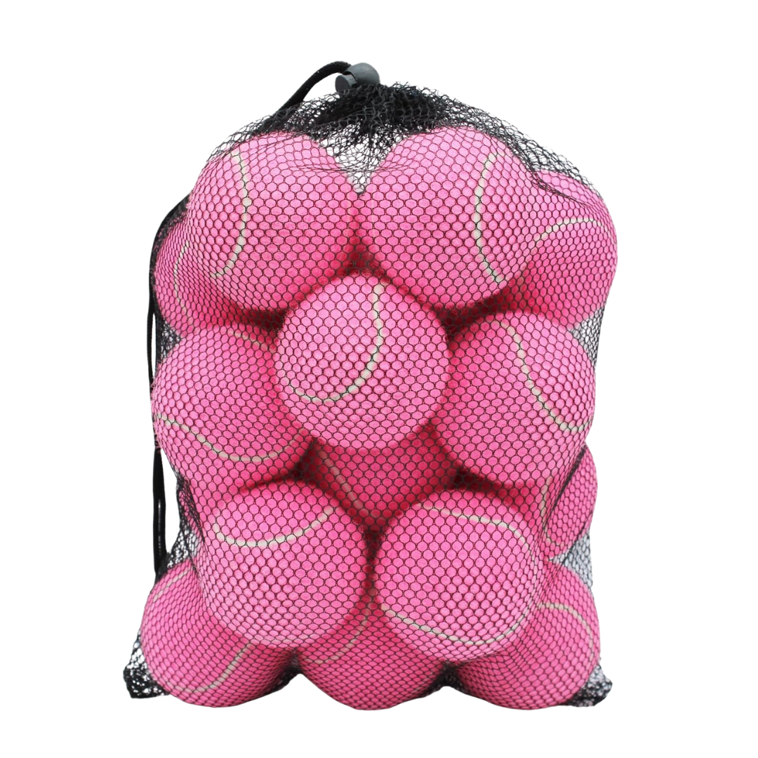 20-Pack Training Tennis Balls with Felt Cover and Reusable Mesh Bag