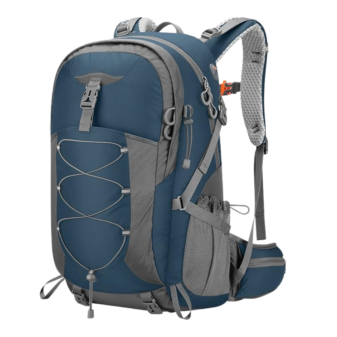 40L Hiking Backpack with Rain Cover and Storage Pockets