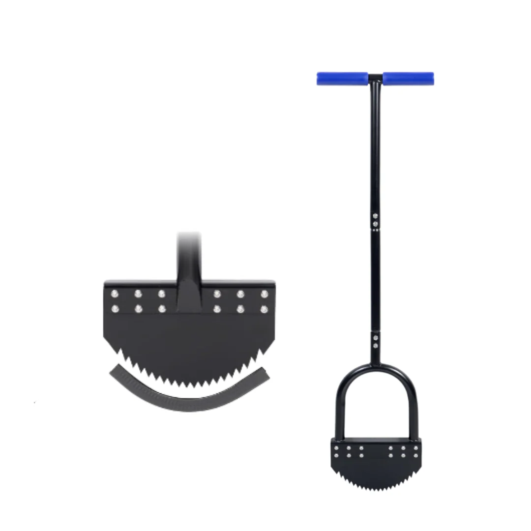 41 Inch Manual Lawn Edger Tool with Spring Steel Blade and Footplate