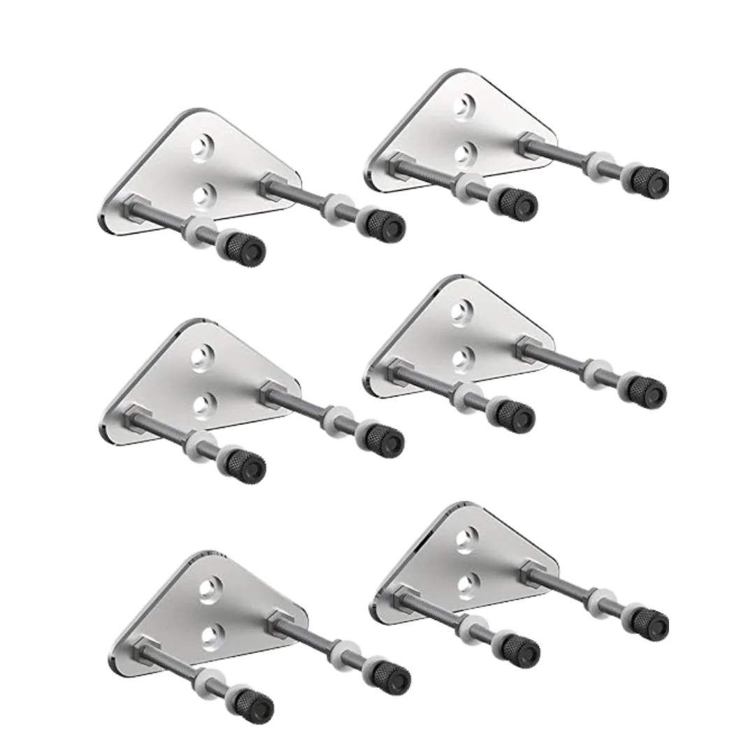 6 Pack Aluminum Skateboard Wall Mount Hangers for Deck Display