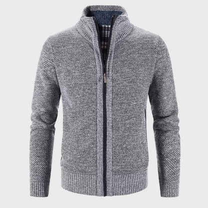 Gray Knitted Sweater for Men