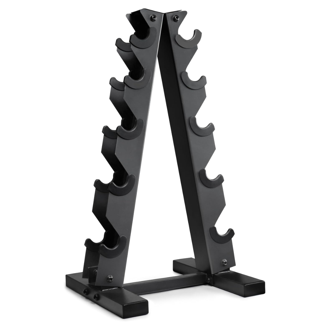 A Frame Dumbbell Rack for Compact Home Gym Storage