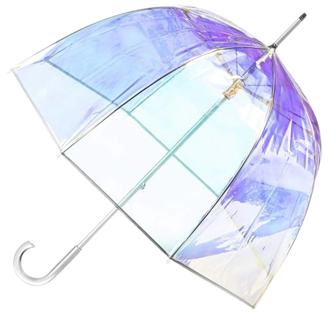 Adult Bubble Umbrella with Clear Dome Canopy for Outdoor Rain Use