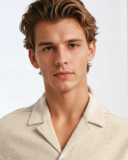 Beige Waffle Shirt
