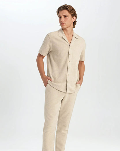 Beige Waffle Shirt