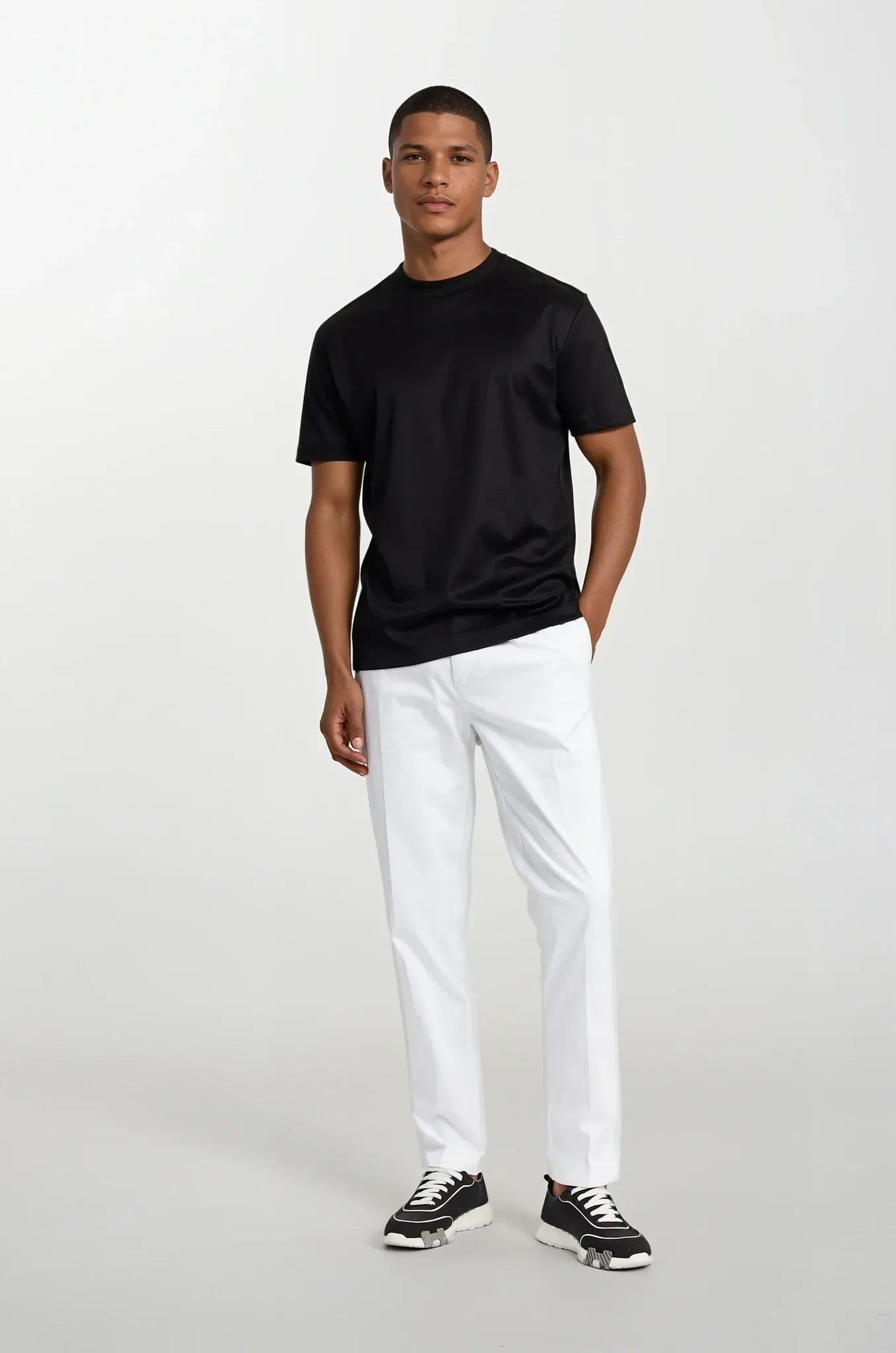 Black Short Sleeve Crew Neck T-Shirt
