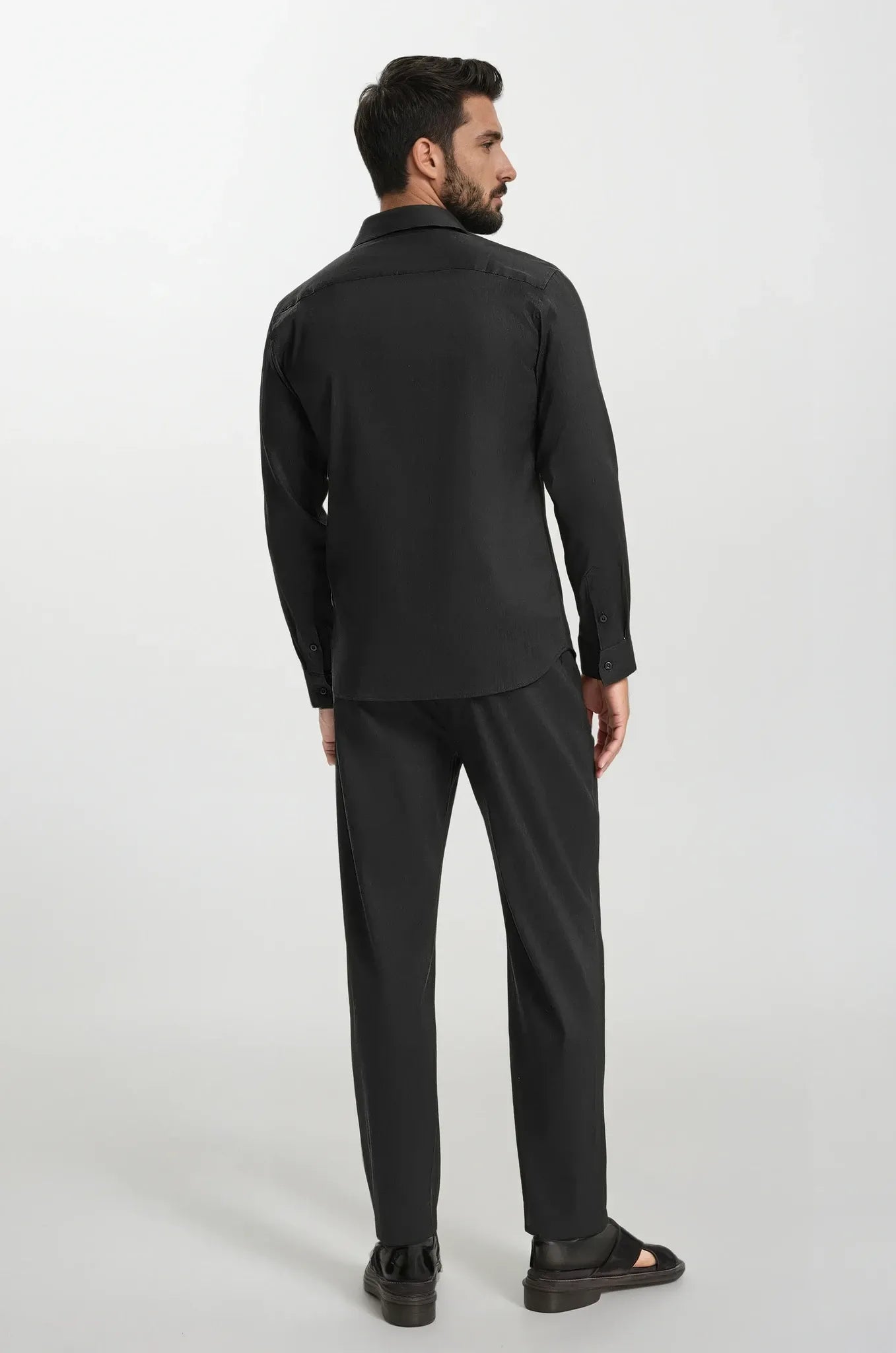 Ink Black Trousers