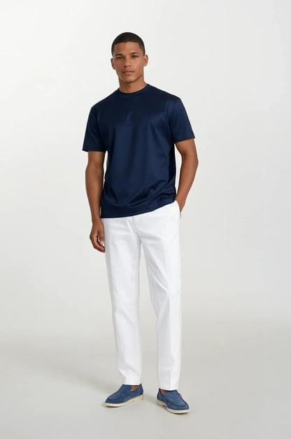 Navy Short-Sleeve Crew Neck T-Shirt