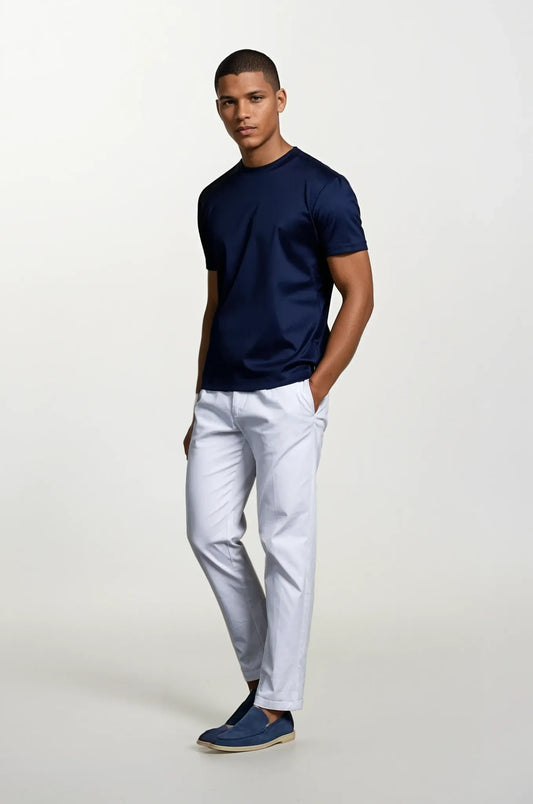 Navy Short-Sleeve Crew Neck T-Shirt