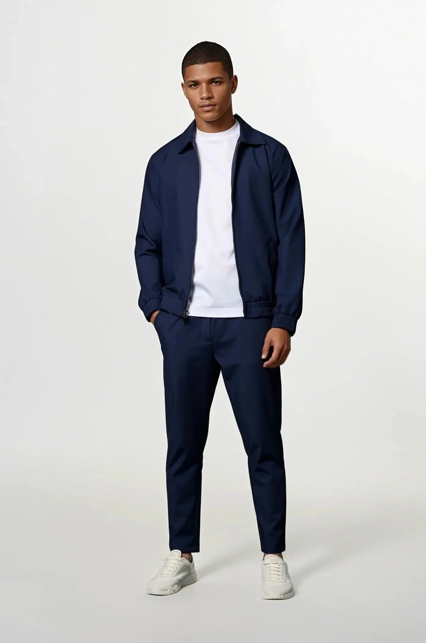 Navy Slim Fit Tracksuit