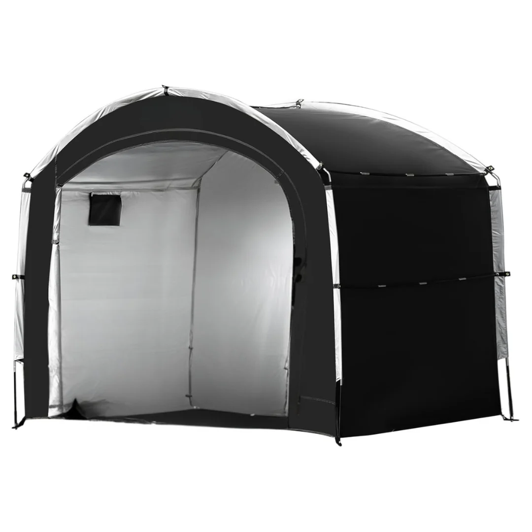 Outdoor Bike Storage Tent Shed Water-resistant Cover for 2–8 Bikes