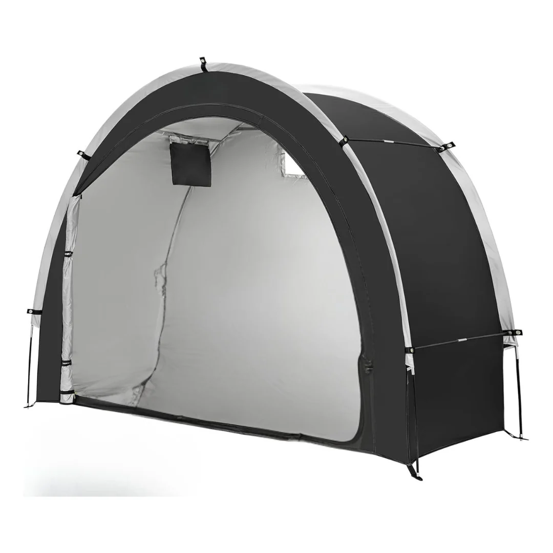 Outdoor Bike Storage Tent Shed Water-resistant Cover for 2–8 Bikes