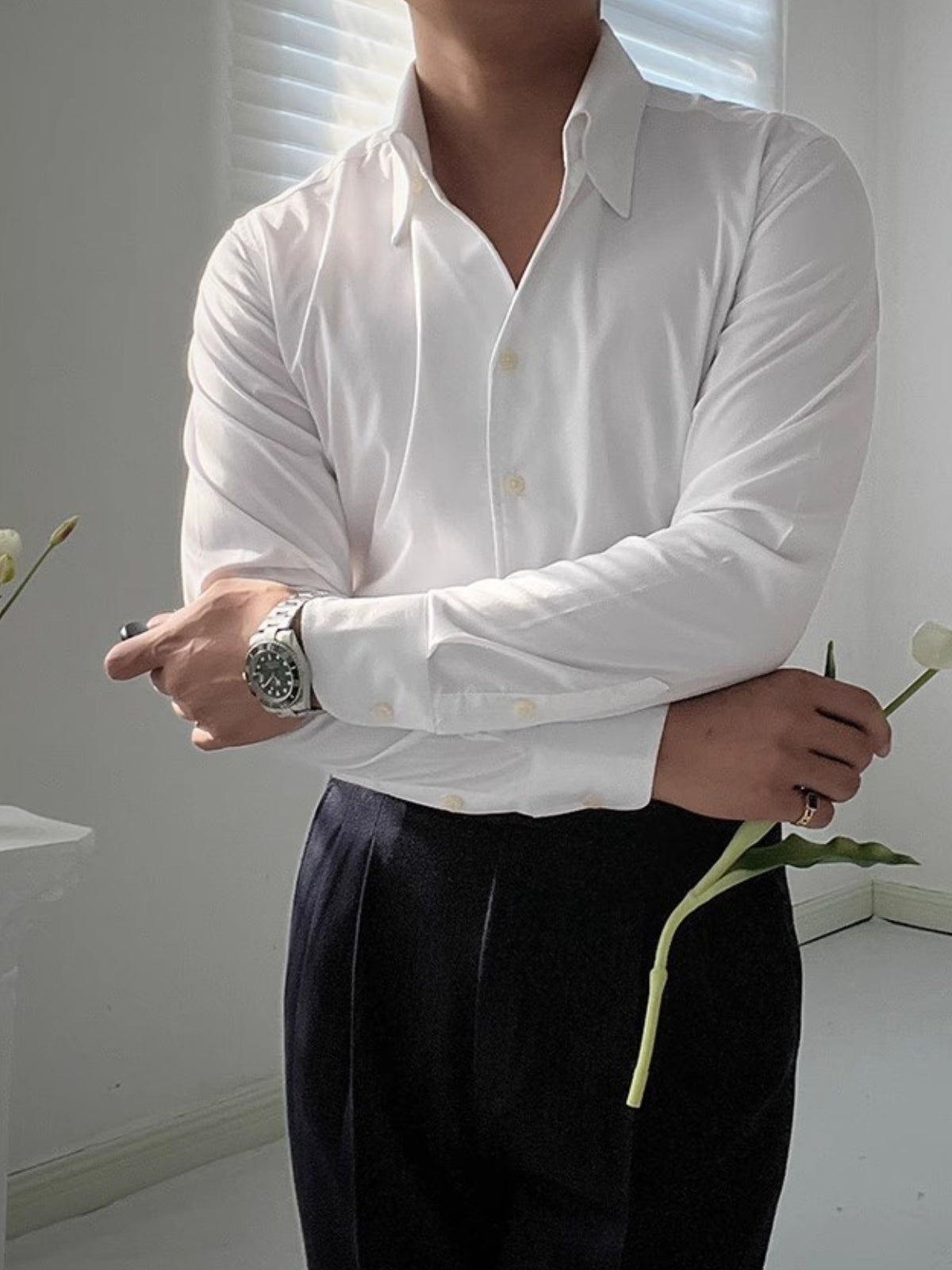 Long Sleeve Bamboo Blend Shirt
