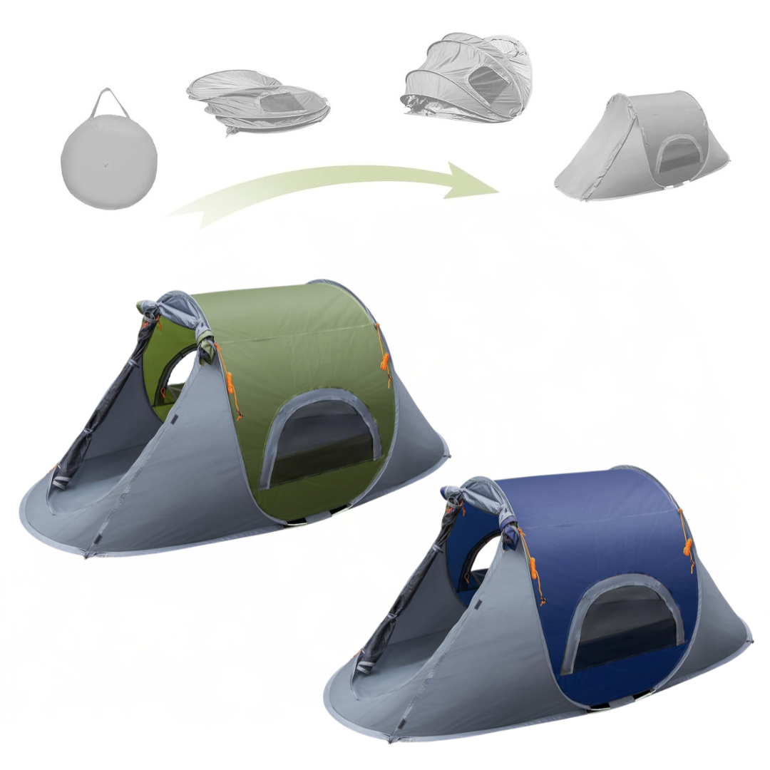 Single Person Automatic Pop-Up Camping Tent with Portable Carry Case
