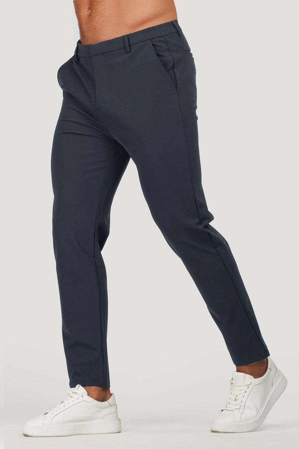 Slim Fit Everyday Trousers – Dark Blue