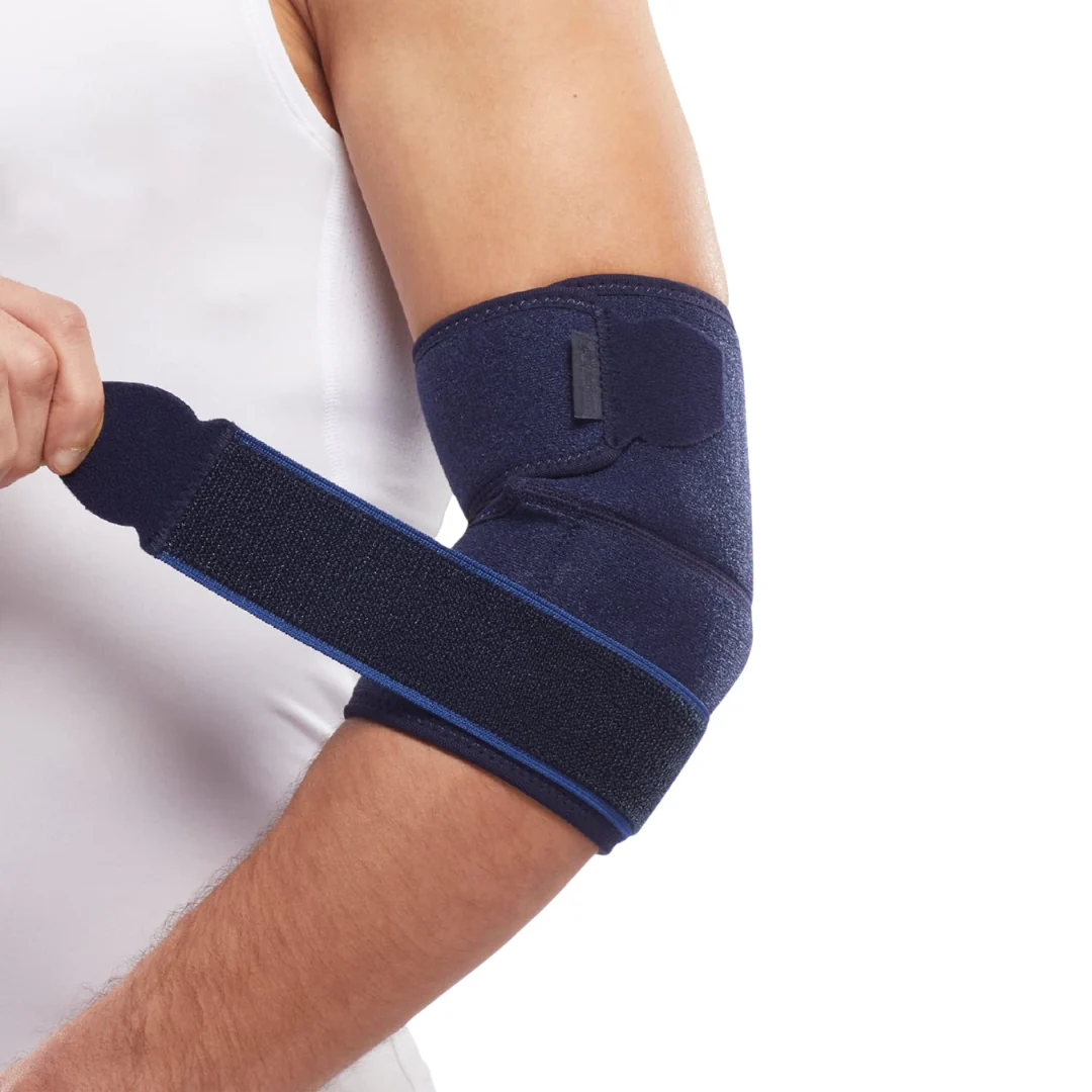 Adjustable Elbow Compression Band, Neoprene Arm Wrap, Customizable Fit