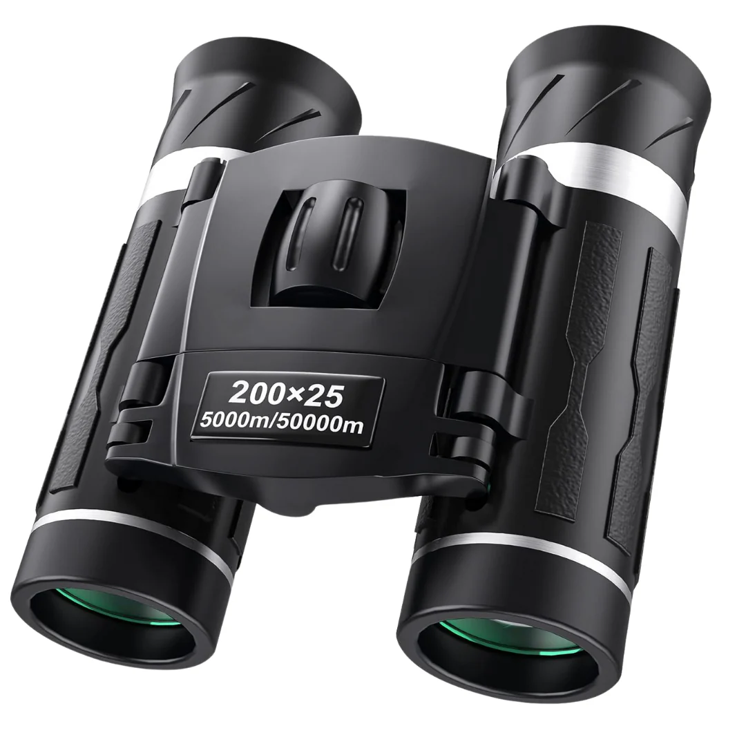 200x25 Zoom Mini Binoculars for Adults and Kids, Pocket Travel Use